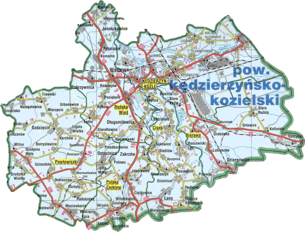 Mapa Powiatu
